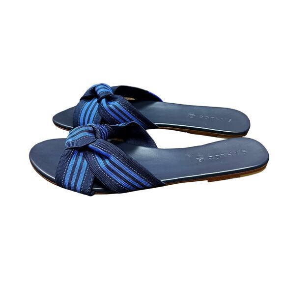 NEW Rothy’s The Knot‎ Cobalt Stripe Sandals Women’s Size 11 - Picture 5 of 8